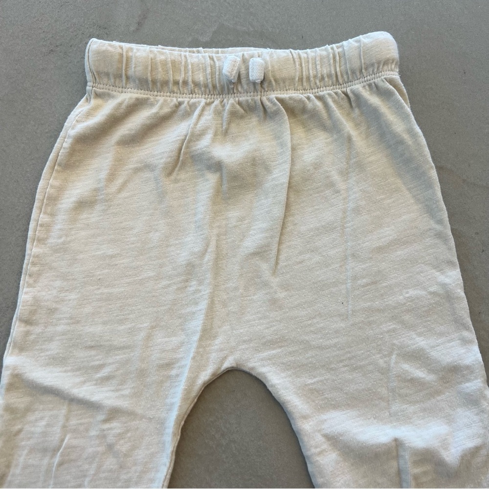 LITTLE CO BABY Toddler‎ Joggers Pants, Cream, 24m - Picture 3 of 5